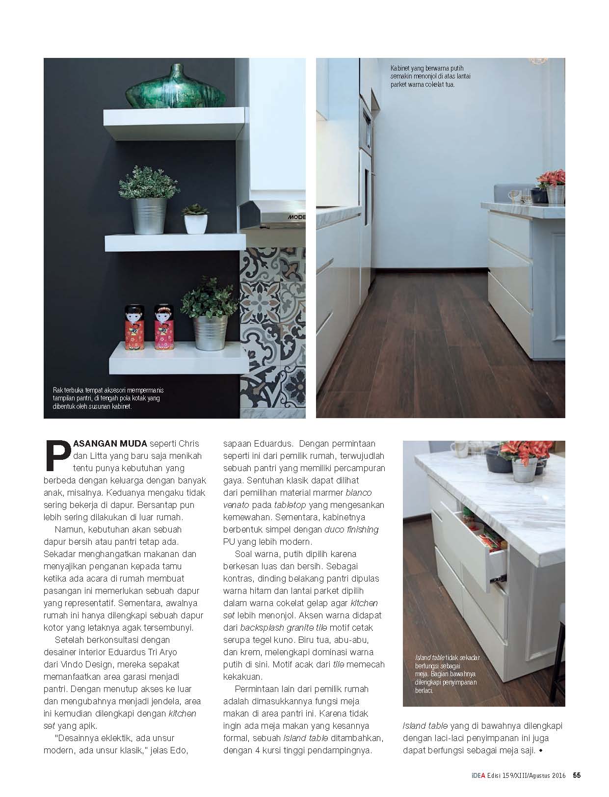 Simple Elegant Kitchen in iDEA Magazine
